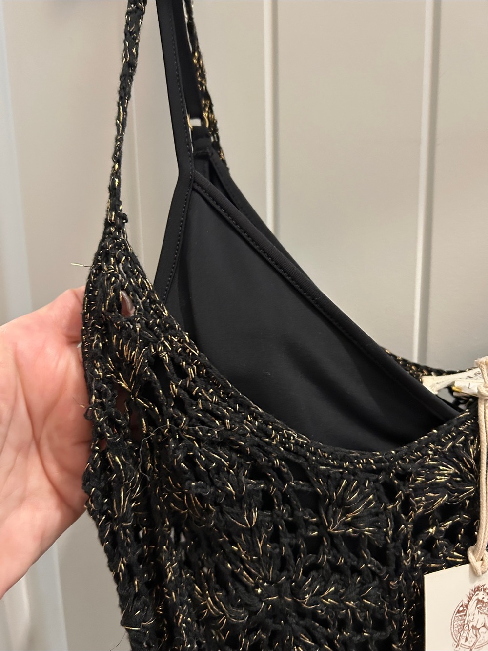 🌼CU Gold and Black Crochet Maxi Dress - Picture 11 of 14